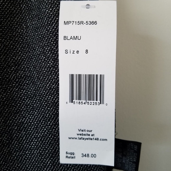New Lafayette 148 Wool Silk Blend Career Pants, 8 - Picture 8 of 8